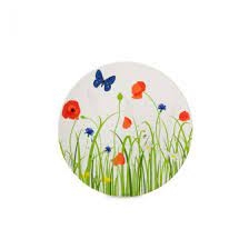 PLAT BORD FLOW 260 MM - FIELDS OF FLOWERS (MELAMINE Ø 260 X 20)